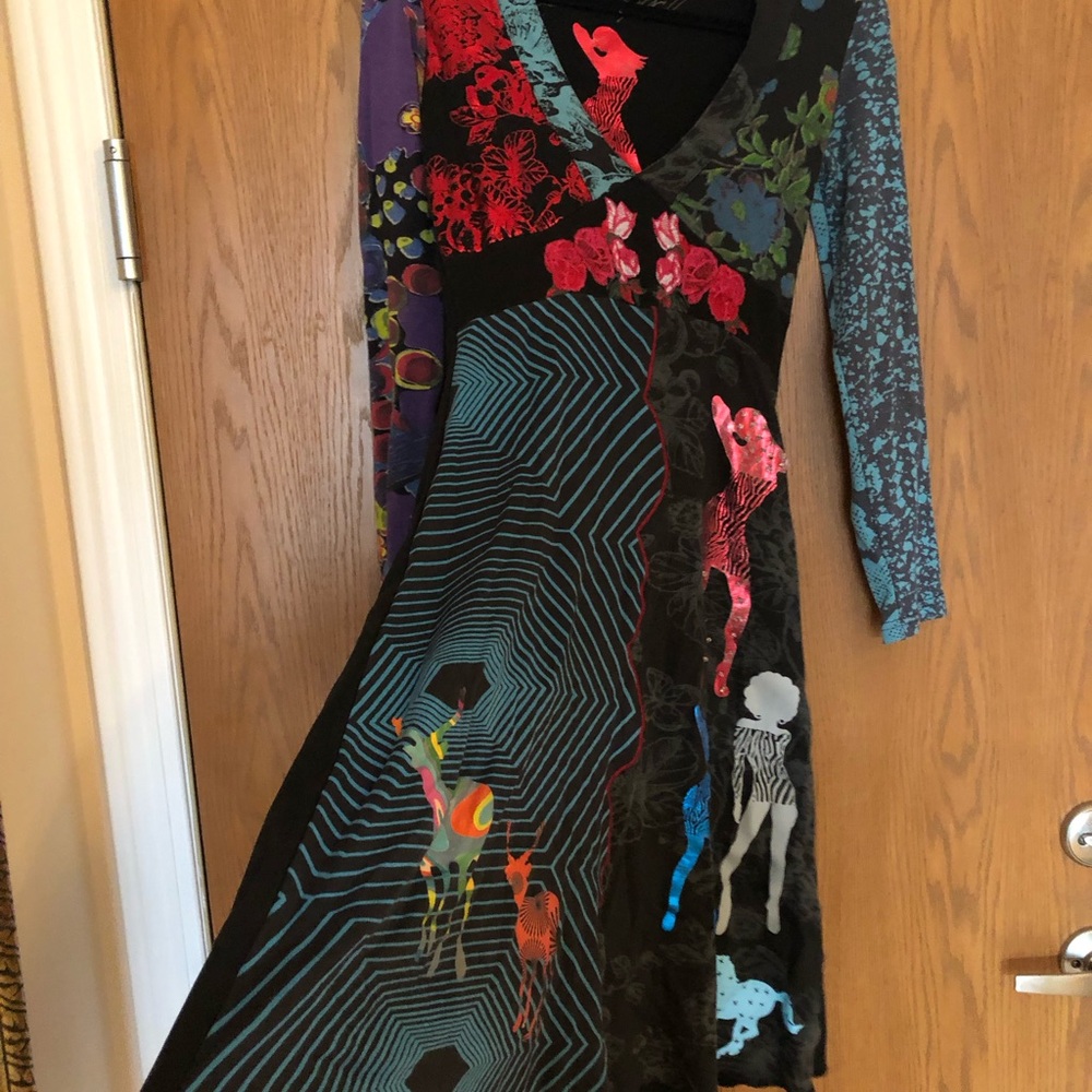 Desigual Colorful Patterned Dress size S - Picture 8 of 15